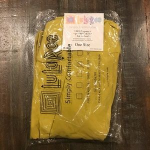 Lularoe One Size Leggings - Solid Mustard Yellow